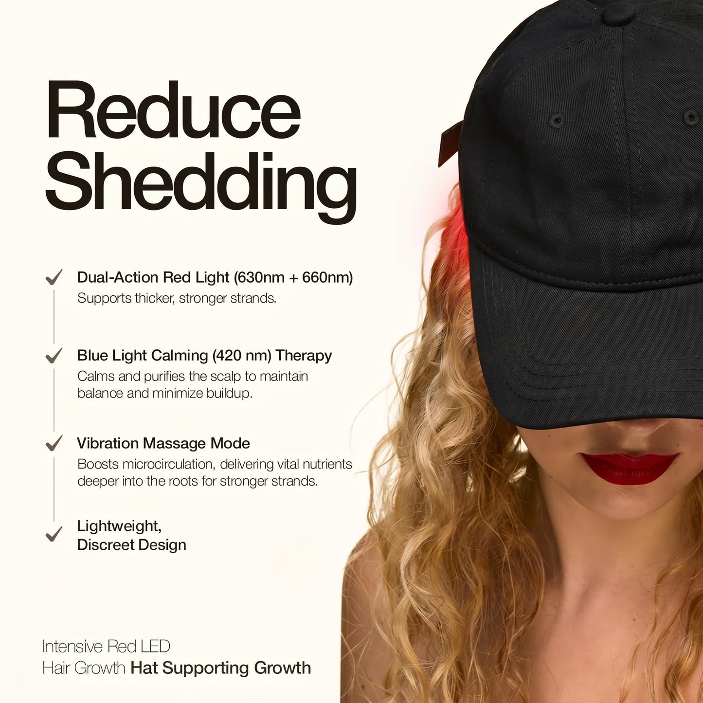 LED Hair Growth Hat PRO Supporting Growth
